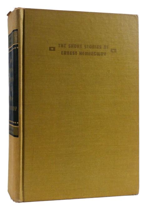 THE SHORT STORIES OF ERNEST HEMINGWAY | Ernest Hemingway | Vintage Copy