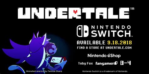 ¡Trailer de lanzamiento de Undertale para Switch! - VGEzone