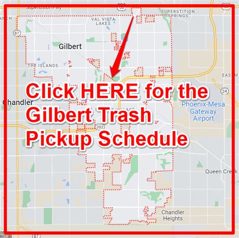 Gilbert Trash Schedule 2024 (Bulk Pickup, Holidays, Maps)