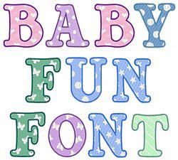 Baby Fun by Embroidery Patterns Home Format Fonts on EmbroideryDesigns.com | Embroidery monogram ...