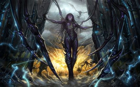 HD wallpaper: female character digital wallpaper, video games, StarCraft, Zerg | Wallpaper Flare