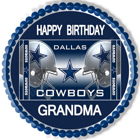 Dallas Cowboys - Edible Cake Topper or Cupcake Toppers – Edible Prints On Cake (EPoC)