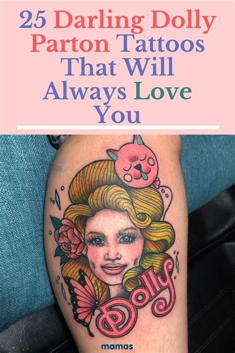 25 Delightful Dolly Parton Tattoos That Will Always Love You | Dolly ...