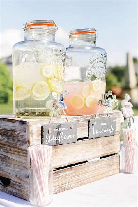 rustic wedding ideas.. #rusticweddingideas | Wedding drink station, Wedding drink bar, Wedding drink