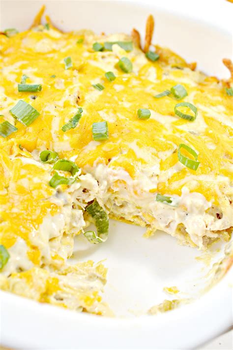 Sour Cream Chicken Enchilada Casserole - Sweet Pea's Kitchen