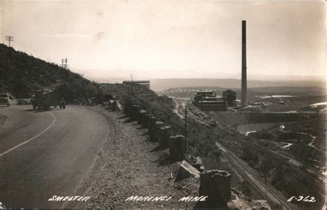 Mining Scene from Morenci Mine Smelter Arizona Postcard