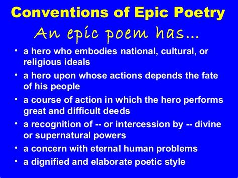 Epic poetry