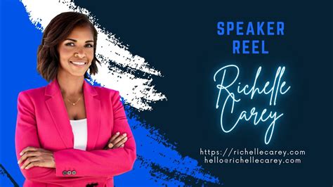 Speaker Reel | Richelle Carey Reel | 2024 - YouTube