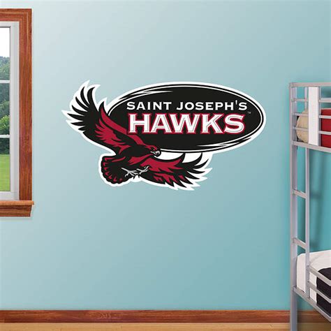 Saint Joseph's Hawks Logo Fathead Wall Decal