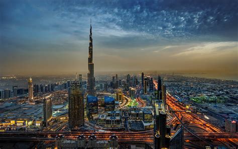 Burj Khalifa, 4k, Dubai, Evening City, Uae, Cityscapes, - Burj Khalifa Dubai Gif - 3840x2400 ...