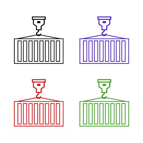 Set Of Cargo Containers On White Background 2149905 Vector Art at Vecteezy