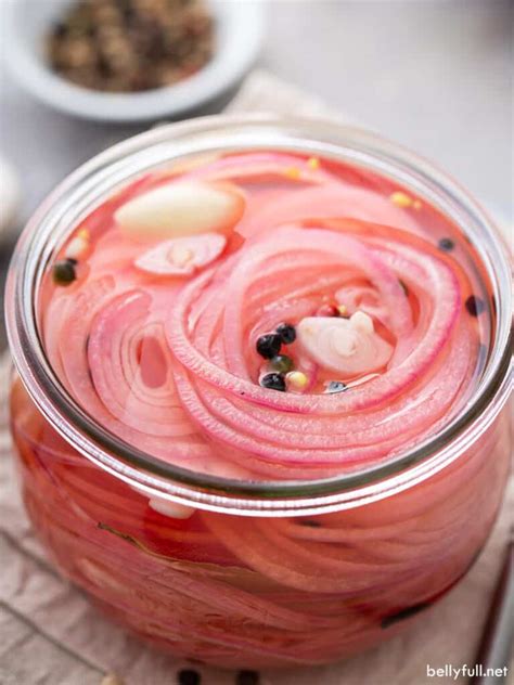 Pickled Red Onions {Quick and Easy Recipe!} - Belly Full