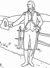US President George Washington Coloring Page & coloring Book sketch template