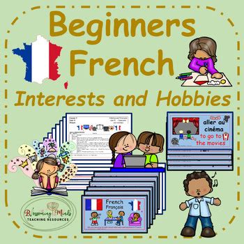 French Hobbies and Interests lesson and resources by Blossoming Minds