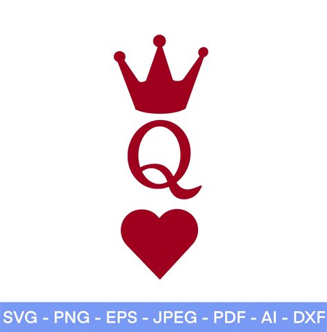 Queen Of Hearts Crown Template