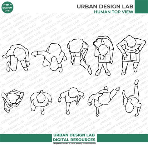 Human Figure Top View Cutouts | Urban Design Lab