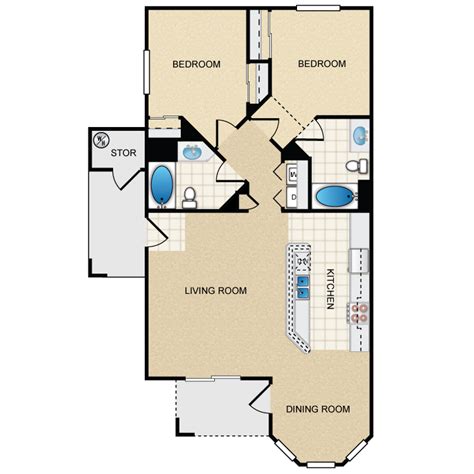 Grand Canyon Floorplan Living Dining Room, Kitchen Living, Apartment ...