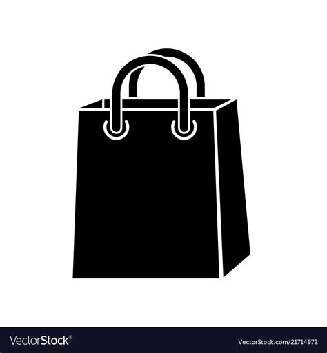 Shopping paper bag pack icon simple style Vector Image