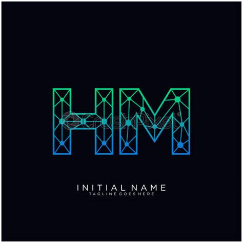 HM Letter logo icon design template elements - stock vector 2679403 | Crushpixel