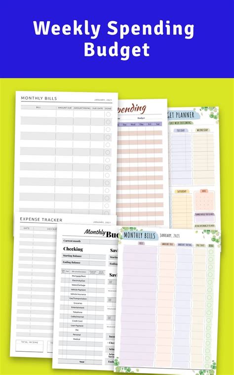 Weekly Tracker Template Weekly Budget Template Shatte - vrogue.co