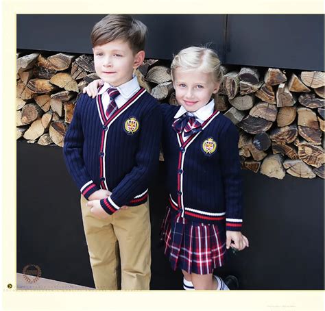 British School Uniform Kindergarten Uniform Wear Kids Primary School Wear Students Children's ...