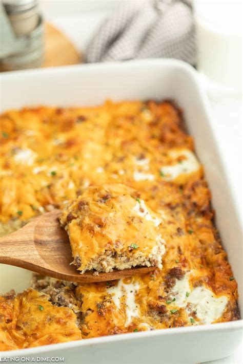 Paula Deen Breakfast Casserole Recipe - Eating on a Dime