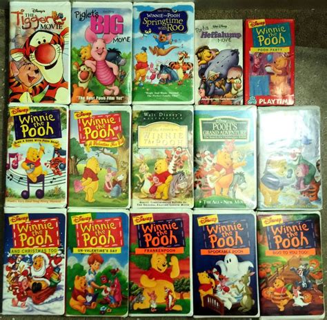 Disney's Winnie The Pooh VHS Lot Of 15 Movies & Specials Tigger Piglet ...