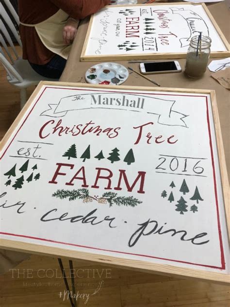 DIY Fresh-Cut Christmas Tree Farm Holiday Sign Workshop - Jennifer Rizzo