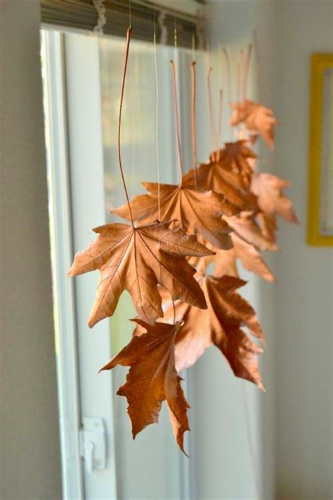 DIY Floating Fall Leaves Garland For Home Decor - Shelterness