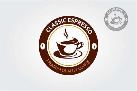 Classic Espresso vector logo template. Professional logo for coffee ...