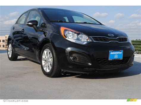 2012 Midnight Black Kia Rio Rio5 EX Hatchback #81076274 | GTCarLot.com - Car Color Galleries