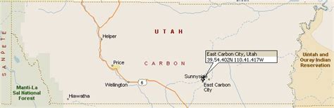 East Carbon, Utah Map 2