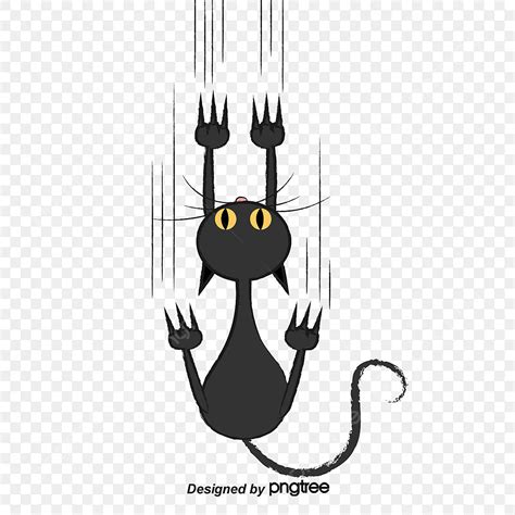 Black Cat Halloween Vector Art PNG, Halloween Black Cat Claws, Cat Clipart, Halloween Clipart ...