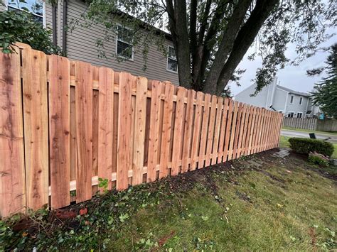 Cedar Fence Installation, Illinois Fencing