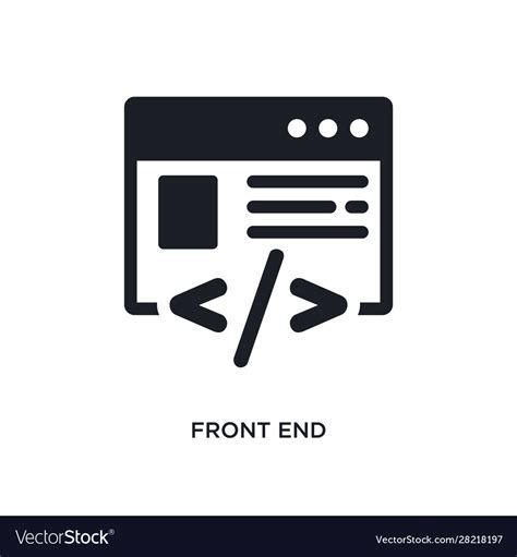 Front end isolated icon simple element from Vector Image