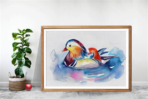 Mandarin Duck DUCK Mandarin Duck Painting Mandarin Duck Art - Etsy