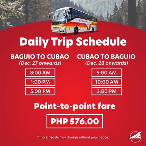 UPDATED VICTORY LINER BAGUIO BUS TRIP SCHEDULE and Travel Requirements ...