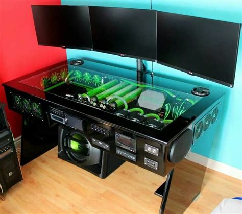 DIY Gaming Computer Desk - For those of you who like to play games and ...