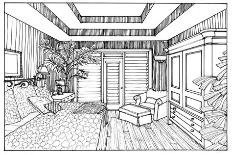 New Post interior design pencil sketches visit Bobayule Trending Decors | One point perspective ...