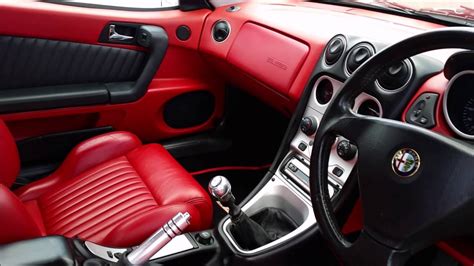 1999 Alfa Romeo GTV 3.0 V6 24v Lusso Red Style Interior at italicar - YouTube