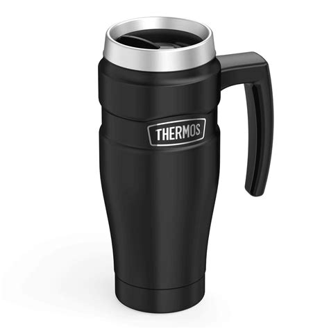 Thermos 16 oz. Stainless Steel Travel Mug Black - Walmart.com - Walmart.com