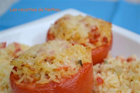 Tomates farcies au riz safrané - salsa - parmesan | soto