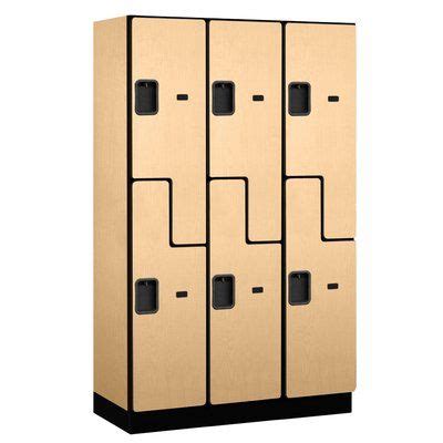 2 Tier 3 Wide School Locker | Salsbury industries, Design, Wood lockers