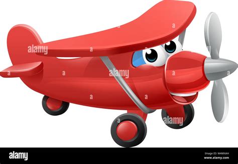 Airplane Cartoon Character Stock Vector Image & Art - Alamy