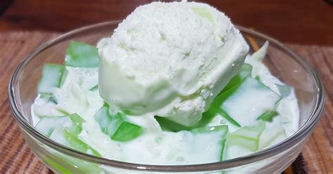 Buko Pandan Salad with Pandan Ice Cream