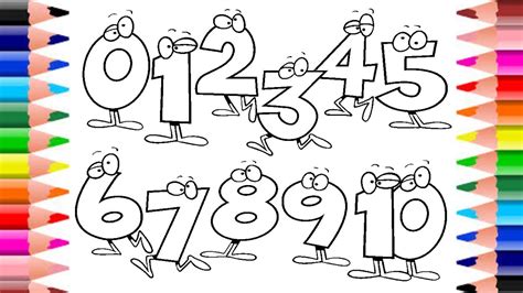 123 Coloring Pages : Set Of 123 Numbers Count Apples Dot Marker ...