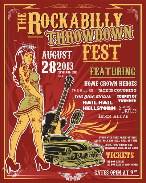 The Rockabilly Throwdown Fest 2013 | Rockabilly, Concert posters, Rockabilly music