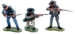 W Britain Civil War Confederate Soldiers Firing Line nr | #63974269