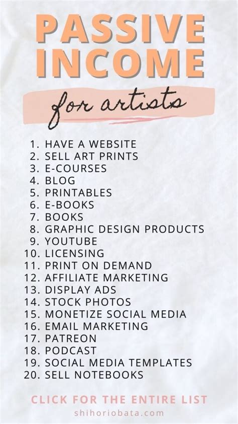 30 Best Passive Income Ideas for Artists & Creatives