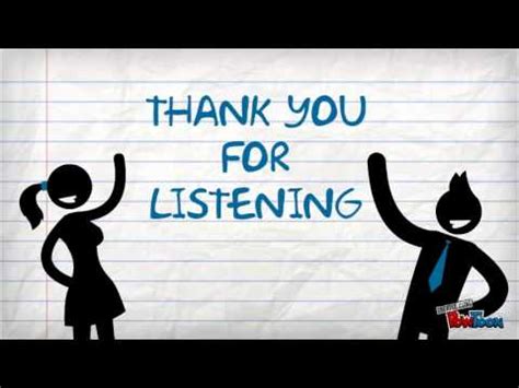 Thank You For Listening - YouTube